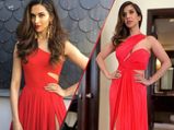 Sophie Choudry Or Deepika Padukone, Who Looked Better In One-Shoulder Red Evening Gown?