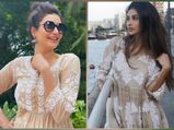 Mouni Roy Or Karishma Tanna, Whose Ethnic Look In Brown Kurti And White Skirt Did You Like More?