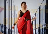 Urvashi Rautela Turns ‘Black Rose’ In A Red And Black Saree For Her Upcoming Film’s Poster Look