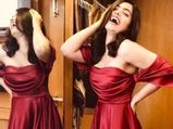 Rashmika Mandanna’s Red Gown Is Beautiful And Her Lovely Smile Is The Best Accessory