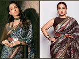 Vidya Balan Or Nora Fatehi, Who Pulled Off JJ Valaya’s Printed Belted Saree Better?