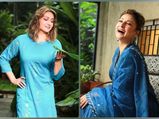 Urvashi Dholakia In Dark Blue And Light-Blue Pretty Ethnic Suits, Pick Your Favourite Shade!