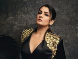 Raveena Tandon Turns Boss Lady In Her Black Power Suit And Crop Top For Her Latest Covershoot