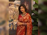 Karwa Chauth 2020: Shilpa Shetty Wows Us With Her Maroon Saree And Striking Neckpiece