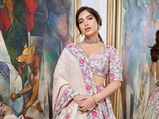 Durgamati Promotions: Bhumi Pednekar Blossoms In A Wedding-Perfect Pink Floral Lehenga