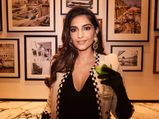 Sonam Kapoor Ahuja Gives Us A Diva Moment With A Gorgeous Black Velvet Dress And White Jacket