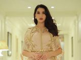 Nora Fatehi Is A Vision To Behold In Her Classy And Regal Pastel Ensemble And Golden Kaftan Jacket