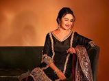 Madhuri Dixit Is A Regal Queen In A Beautiful Traditional Black Kurta Set In Her Latest Photo