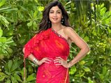 Shilpa Shetty Kundra Flaunts INR 25K Pink Saree Dress At Her Maldives Vacation And We Want It Too!