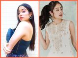 Roohi Promotions: Janhvi Kapoor Rocks Ethnic And Western Look In A Simple Ivory Set And Glamorous Blue Dress