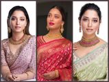 Pink, Red, Or Green, Which Saree Of Tamannaah Bhatia Did You Like The Most?