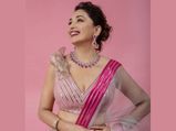 Madhuri Dixit Nene Looks Splendid In A Pink Metallic Lehenga And It’s Price Can Afford You A Foreign Trip!