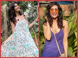 Karishma Tanna’s Purple And White Easy-Breezy Dresses Are Summer Fashion Essential, Pick Your Favourite One!