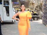 Stunner! Nora Fatehi Makes A Strong Case For The Orange Hue With Her Bodycon Dress