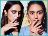 Maharani Promotions: Huma Qureshi Rocks Geometrical Blue Eyeshadow And Blue Kohl In Her Latest Makeup Looks