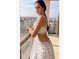 Meera Chopra Makes A Strong Case For Ivory And Silver With Her Wedding-Perfect Lehenga Set