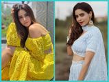 Aamna Sharif’s Bright Yellow Co-ords And Powder-Blue Lehenga Will Refresh Your Mood In Seconds