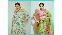 Sherni Promotions: Vidya Balan’s Lovely Green Floral Outfits Will Freshen Up Your Monday Mood!