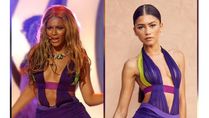 Euphoria actress Zendaya Pays Tribute To Beyoncé With Her Violet Dress At The BET Awards
