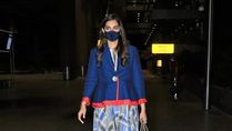 Airport Fashion: Sonam Kapoor’s Blue Blazer And Skirt Set Makes For Sophisticated Office-Wear