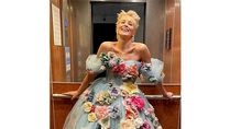 Cannes 2021: Sharon Stone Is A Vision To Behold In Her Blue Floral Gown As She Attends The Screening