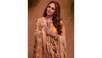 Huma Qureshi Flaunts Chanderi Anarkali Set As She Wishes Her Followers Eid Mubarak