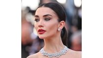 Cannes 2021: Amy Jackson’s Dramatic Red Gown Looks Straight Out From The Pages Of History Books On Royals