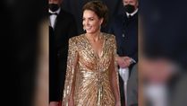 Kate Middleton Makes Power Statement In Golden Cape Gown At The Premiere Of James Bond Movie No Time To Die