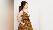 Dhaakad Promotions: Kangana Ranaut Looks Straight Out From The 60s Era In Her Yellow And Black Plaid Dress