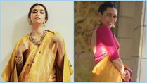 Diwali 2021: Mustard Yellow Saree Goals Ft. Keerthy Suresh And Karisma Kapoor