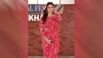 Alia Bhatt Stuns Us With Her Pink Peony Saree With Cutdana And Moti Work As The Highlight