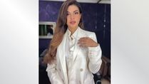 Jacqueline Fernandez Spotted In Beautiful White Formal Suit For The Promotions Of Her Film Attack