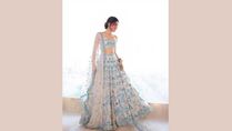 Alaya F Is A Vision To Behold In Dreamy Ivory Blue Lehenga