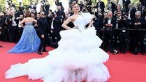 Urvashi Rautela Makes Cannes Red Carpet Debut In All-White Gown; PICS And All About Her Look