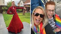 You Can Be Who You Want To Be: 16-YO School Boy Wears Red Ballgown To Prom, Delighted Twitterati Reacts