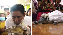 Sealed With A Kiss: Mexican Mayor Marries Alligator Bride To 'Bring Abundance To The Village'
