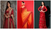 Karva Chauth 2022: Alia Bhatt To Katrina Kaif, Red Ethnic Outfit Ideas From Bollywood Divas