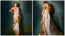 Kriti Sanon Looks Alluring In White And Golden Saree; Gives Diwali Fashion Inspiration