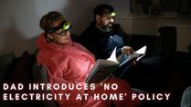 Bizarre! Dad Introduces A 'No Electricity At Home' Policy And Instructs Family To Wear Headlamps