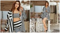 Kriti Sanon’s Striped Co-Ord Outfit Echoes Monochrome Style Loud And Clear, Pics!