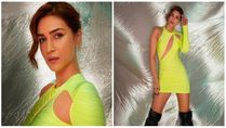Kriti Sanon’s Neon Cut-Out Dress Is All About Embracing Dramatic Fashion, Pics!
