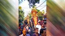 The Magnificent Parade Of Elephants At The Festival Of Adoor Gajamela Of Kerala