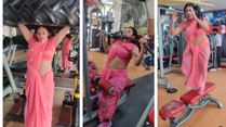 Woman Fitness Trainer Dons A Saree And Works Out In A Gym: Video Goes Viral