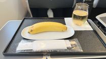 Business Class Passenger Gets Shocked To Receive One Banana For In-Flight Meal