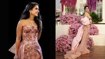 Radhika Merchant Exhudes Elegance In Versace Gown, Isha Ambani Looks Like Vision In 3D Pink Ensemble