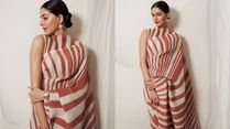 Ananya Panday’s Chic Striped Saree Serves Inspiration To Flaunt Retro Print, Know Its Price Here!