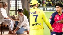 MS Dhoni Reacts To 14-YO Vaibhav Suryavanshi Touching His Feet, Know Significance Behind 'Charan Sparsh'