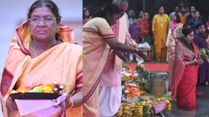 A Historic First! President Droupadi Murmu Brings The Spirit Of Chhath Puja To Rashtrapati Bhavan