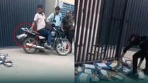 Sweet Rebellion! Viral Video Shows Angry Gannaur Employees Throw Soan Papdi Boxes At Factory Gate