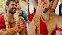 When Vijay Deverakonda Wore Alta And Temple Jewellery At Virosh Wedding, Breaking Groom Fashion Rules